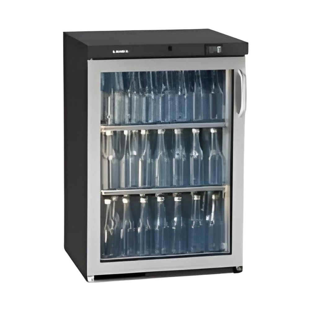 GAMKO - SINGLE LEFT HINGED SSTEEL GLASS DOOR BOTTLE COOLER. GAMKO - SINGLE LEFT HINGED S/STEEL GLASS DOOR BOTTLE COOLER. - Image 1