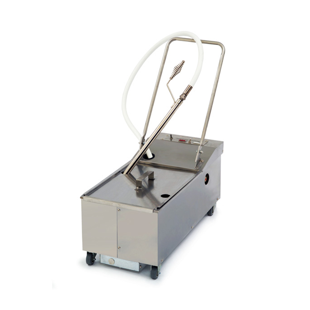 Frymaster – PF50 – Portable Fryer Filter Gravity Drain 28L Heated Suction Line Stainless Pump Fast Easy Shortening Transfer Frymaster – PF50 – Portable Fryer Filter Gravity Drain 28L Heated Suction Line Stainless Pump Fast Easy Shortening Transfer - Image 1