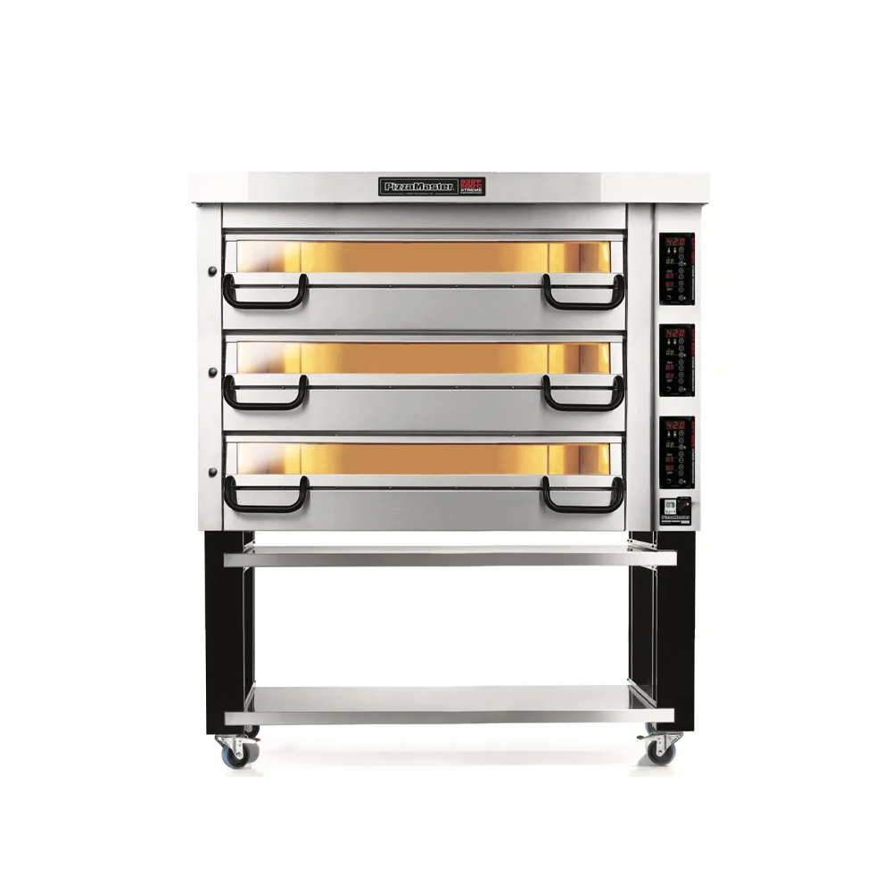 1 PizzaMaster Modular 3 Deck Pizza Oven PM 833ED - Image 1